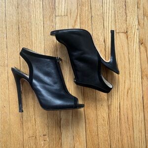 Jimmy Choo Black Peep-Toe Heels